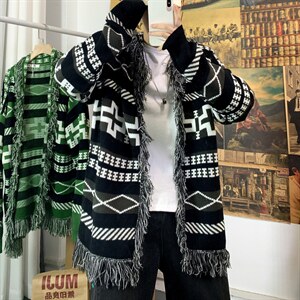 2023秋冬新款潮牌男士针织开衫情侣中性毛衣外套M305P68图片