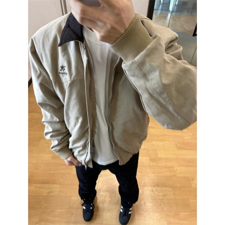 【有货】美式复古短款工装外套男春秋cleanfit夹克Y185CC-特P75,男装夹克,星座1007（原301D）