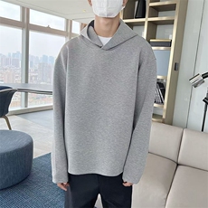 抖音得物品质26春装美式高街重磅纯色一粒扣连帽卫衣外套W85，女装短外套，电商A486-1