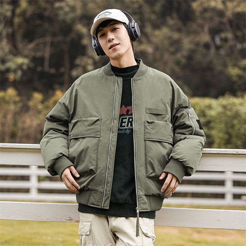 新款冬季棉衣潮牌工装羽绒棉服情侣加厚棉袄外套A436-5973-P125,男装棉衣,电商A436