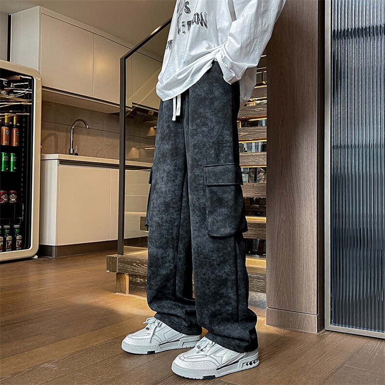 潮牌工装典范运动休闲裤美式vibe时尚设计情侣长裤K589TP38无差价，男装工装外套，电商A102B