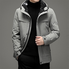 羽绒服中年男士常规款冬季商务休闲鸭绒外套21新款ZELD9811-P290，男装羽绒服，电商B212（原钱塘6029）