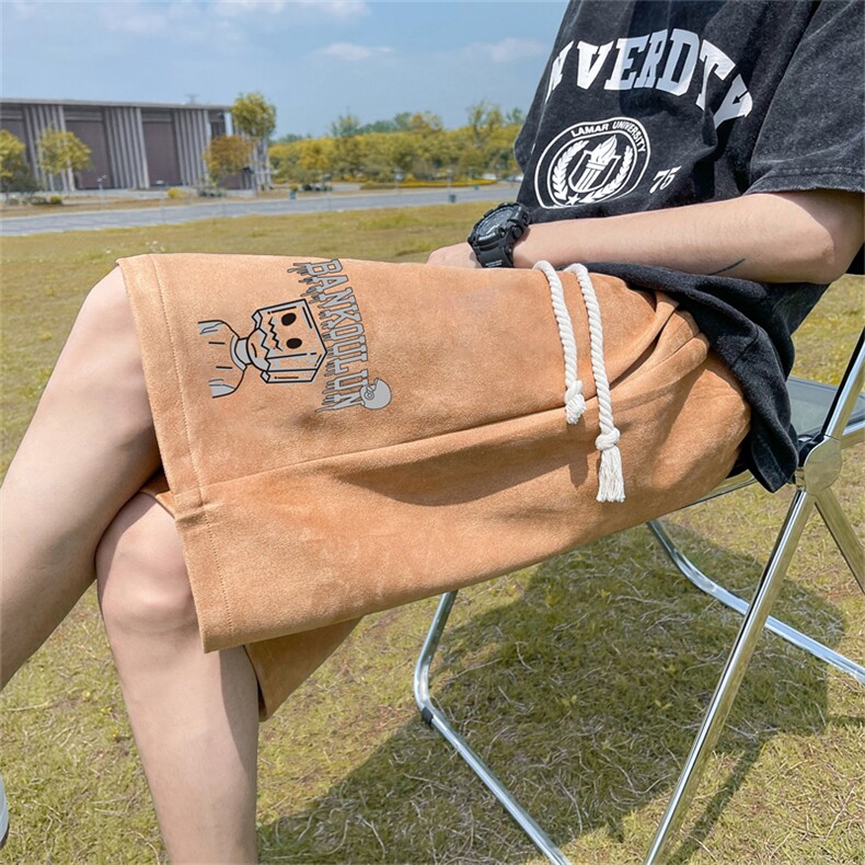 重磅夏季麂皮绒休闲短裤休闲五分裤JDK463-特p25控48,男装牛仔裤,电商B370