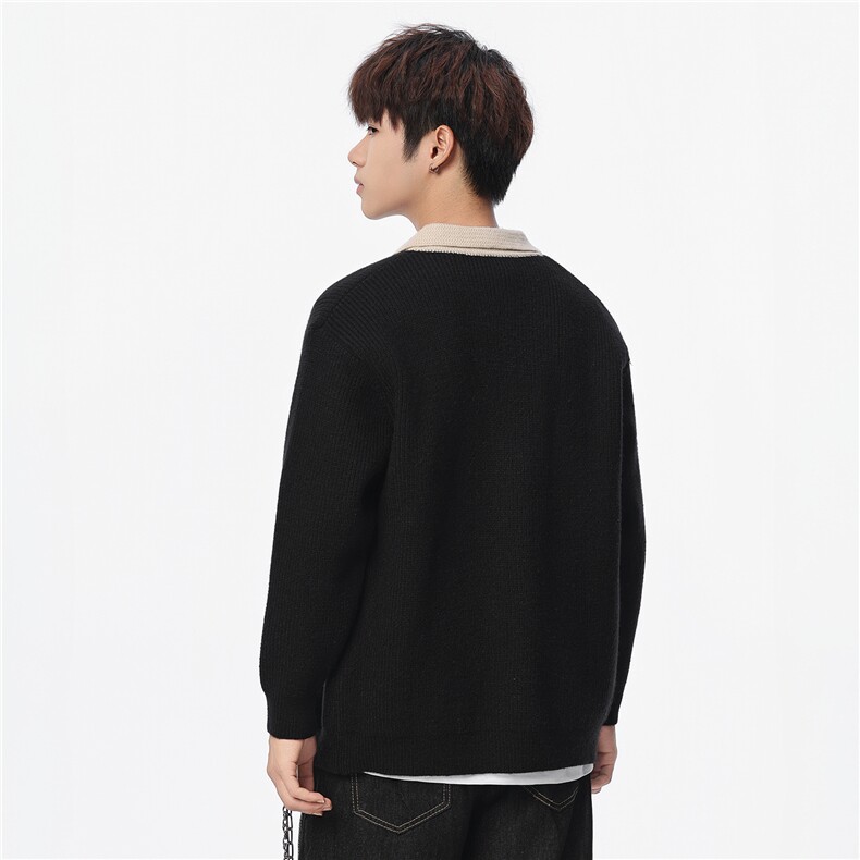 【新品】2025秋冬男士时尚休闲百搭针织连帽毛衣潮流-M175-P68,男装针织衫/毛衣,星座1105-1