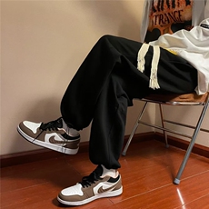 春季潮流百搭阔腿裤男休闲运动简约时尚卫裤K01952-P25，男装休闲裤，星座308B-1