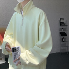 现货DSA059-WY10171-特p46控78立领半拉链大码百搭卫衣，男装卫衣，电商A059