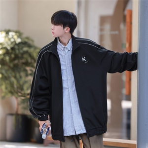 2025秋季新款简约条纹男开衫夹克外套JK518/P65控85-100聚酯纤维图片