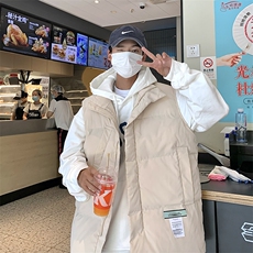 潮流宽松休闲百搭背心外套秋冬ins港风潮牌棉衣马甲男W7838-P47，男装背心/马甲，星座512-3