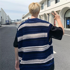 V领汗背心潮宽松型新款夏季背心P35，男装背心/马甲，星座1116-2