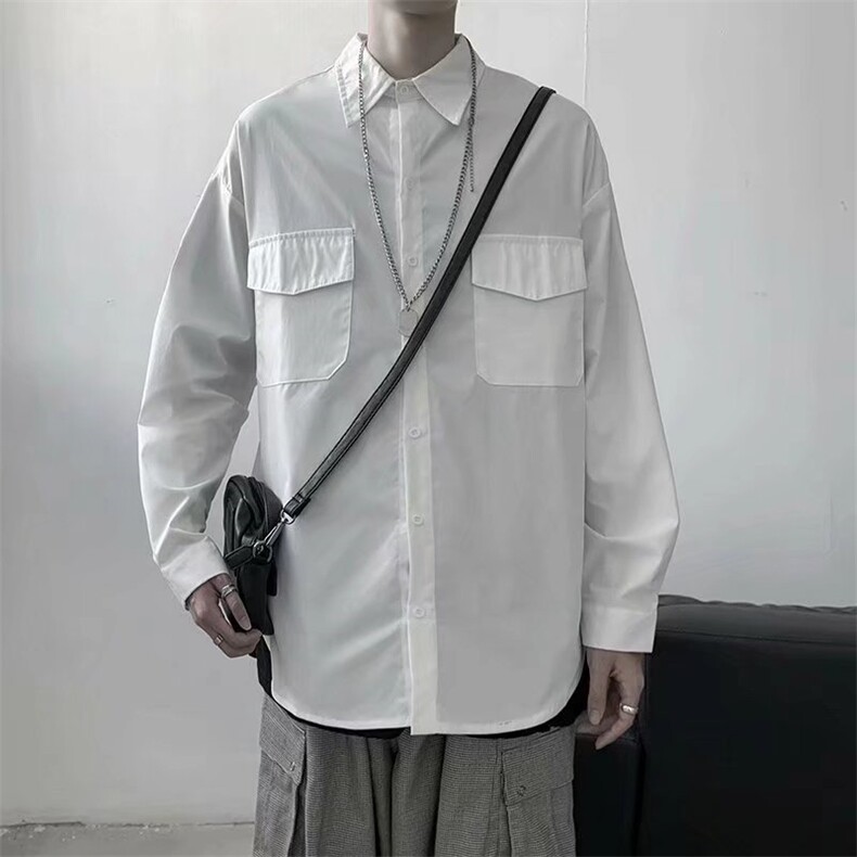 长袖衬衫男港风日系外套C0002P32,男装衬衫,星座1116-2