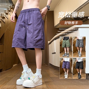 夏季工装短裤男ins潮牌日系休闲百搭潮流痞帅五分裤子DK02512-P45图片