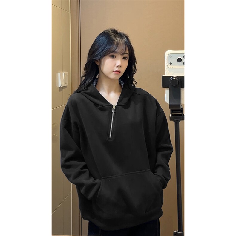 复古风美式潮流学院感卫衣韩系小众格子连帽卫衣HY922TP48控89,男装卫衣,电商A102B