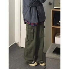 1506A/GGA-Z100/P73百搭裤子夏季薄款坠感阔腿拖地长裤1，男装休闲裤，星座1506A