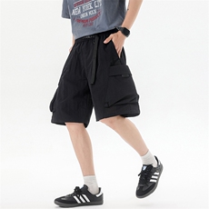 夏季工装短裤男ins潮牌休闲百搭潮流痞帅五分裤D0501-P48，男装牛仔裤，星座308B-2