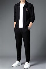 CAG302钱塘2020-2时尚休闲帅气潮流中青年男士长袖套装P97，男装休闲套装，钱塘207-2