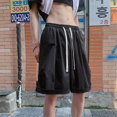 短裤男款夏季2024新款日系复古宽松潮牌运动五分休闲裤子，男装牛仔裤，星座410-6（原星座1304-1）