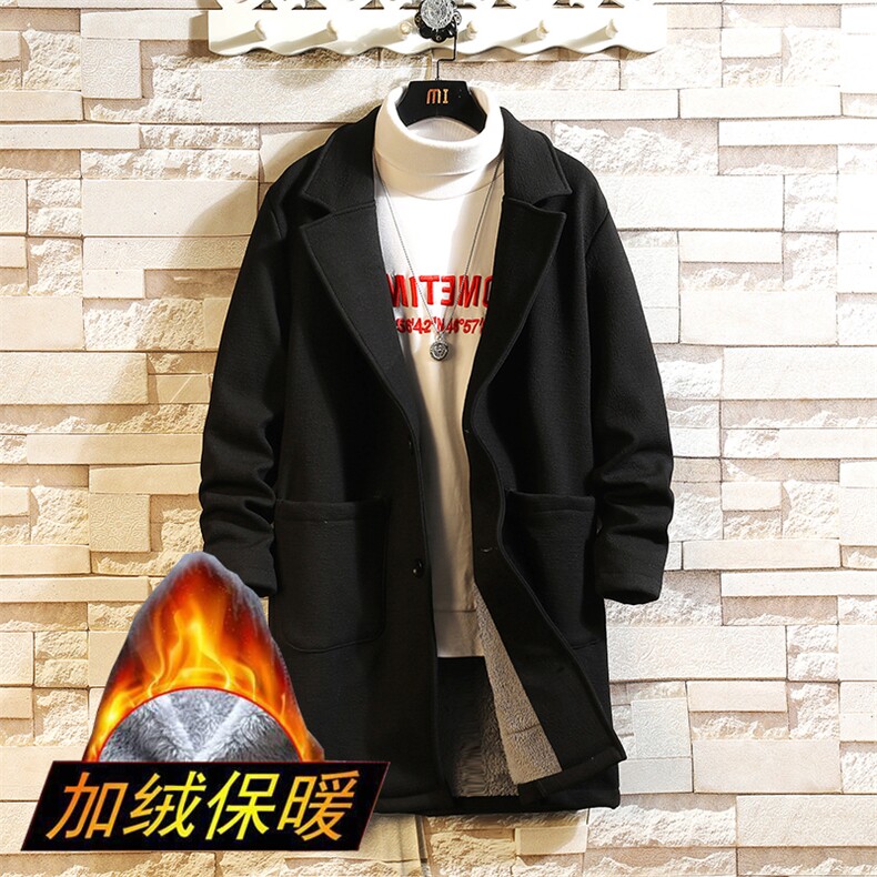 胖子潮牌风衣宽松版加绒加大码冬季胖子外套男肥佬大衣F5081P80，男装风衣，星座1306