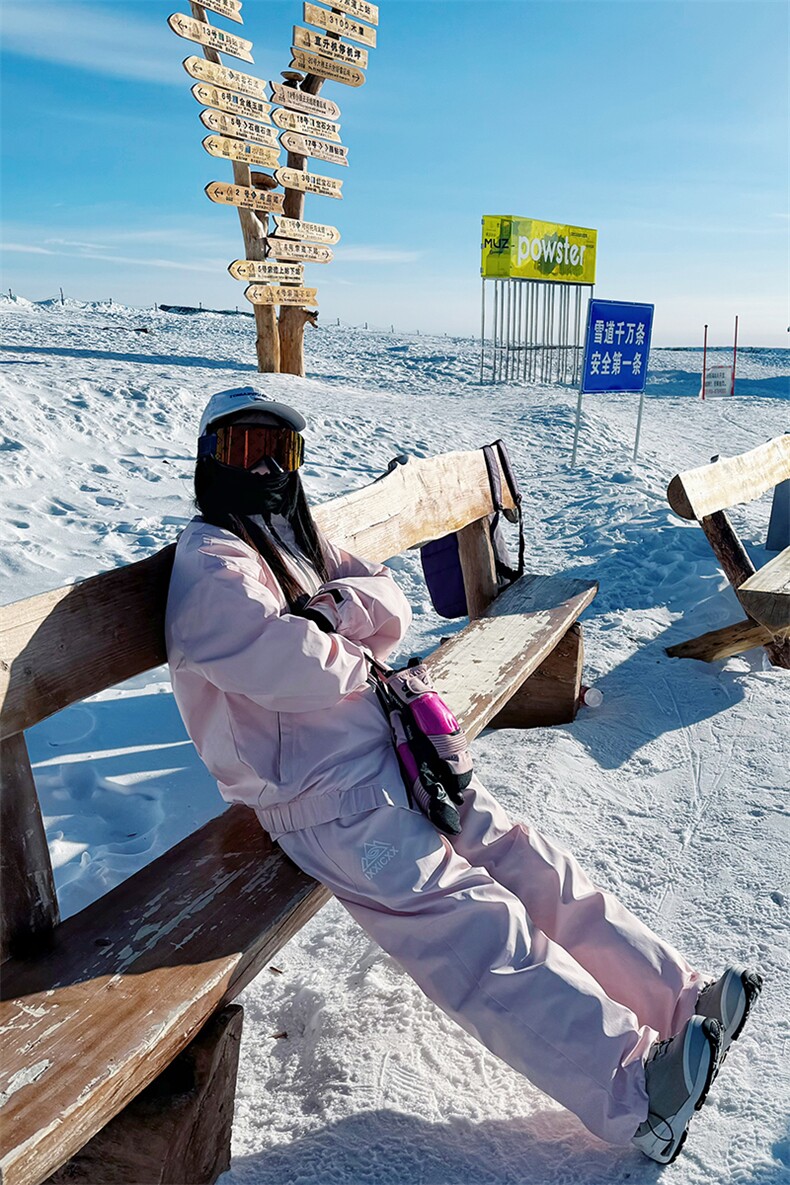东北零下40度防寒滑雪服套装羽绒服男单双板登山滑雪衣专业防水裤,男装休闲套装,电商A001-1