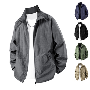 2025秋季抖音男士立领休闲夹克外套青年宽松大码外套8919-P35图片