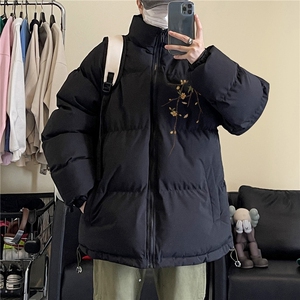 抖音品质加厚保暖外套潮流印花冲锋立领棉服MY23409特批70控118图片