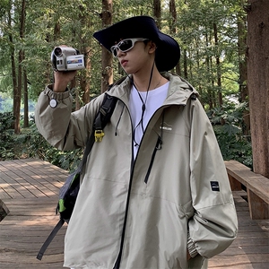 春秋季防风防晒登山服美式机能冲锋衣外套男高级感夹克 W7801-P55图片