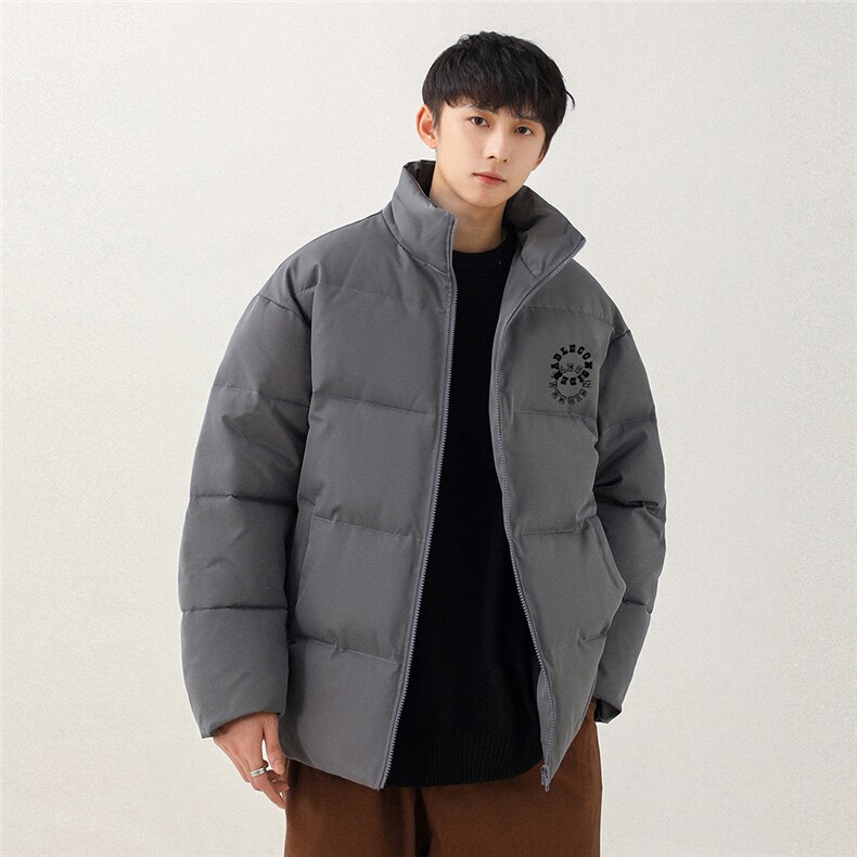 日系加厚立领棉男保暖棉服男新外套女新MY651P85控108,男装棉衣,电商A268-1