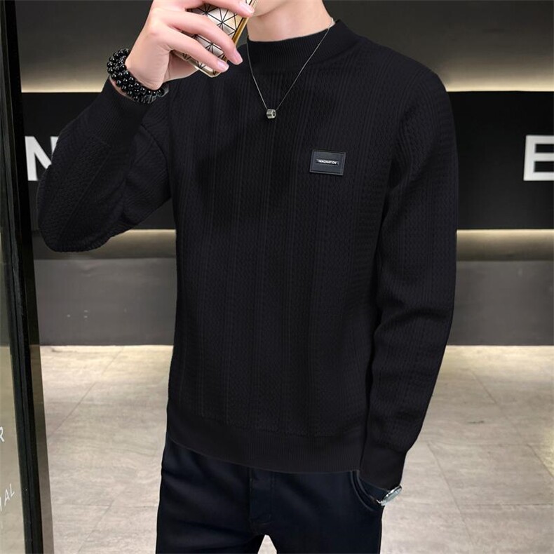 9918冬季套头中领毛衣M-3XL,男装针织衫/毛衣,星座414（原B263）