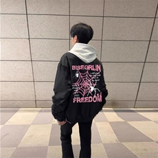 1506-1/JFF8411/P41美式潮牌百搭蜘蛛印花夹克飞行员男款潮牌，男装夹克，星座1506-1