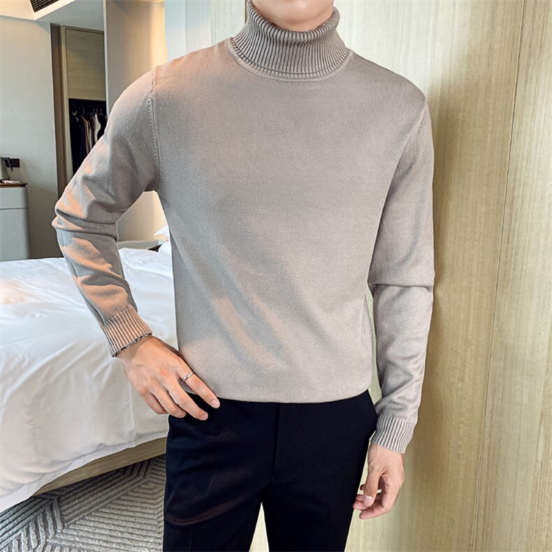 高领毛衣男打底衫针织衫纯色 MY632-P38图片