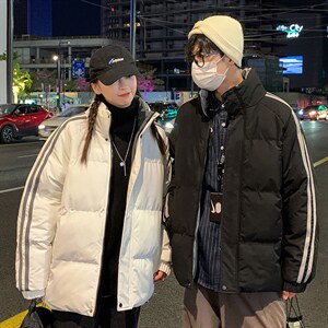 推荐2023冬季新款棉衣港风情侣棉服潮牌宽松上衣M6687图片