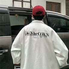 12025秋季中性风大码M-5XL休闲宽松潮流皮衣夹克男JK7570P95控128，男装皮衣，星座226-2