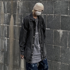 新款牛仔外套男春季美式复古工装夹克痞帅高级感男装潮JK026-P65，男装夹克，星座1008
