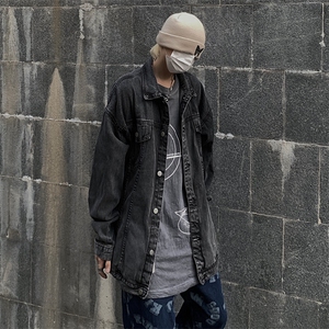 新款牛仔外套男春季美式复古工装夹克痞帅高级感男装潮JK026-P65图片