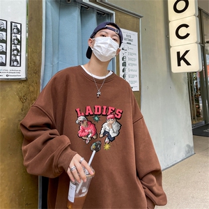 特P25控48 秋冬新款男士圆领卫衣宽松休闲日常百搭上衣WQ2444图片