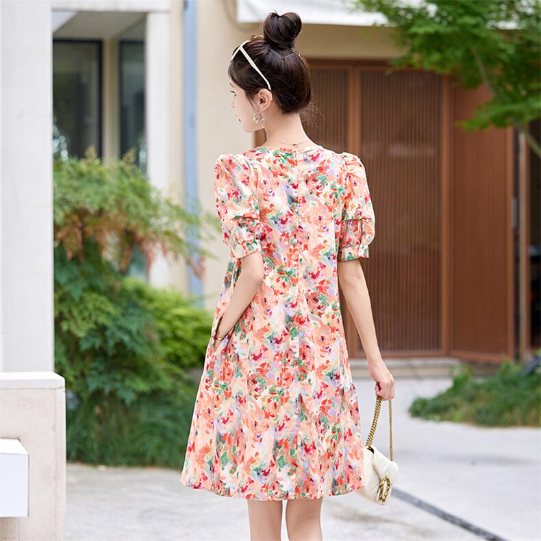 棉麻连衣裙夏季2024新款衣服大码女装超好看高端精致气质连身裙子,女装连衣裙,布芭啦