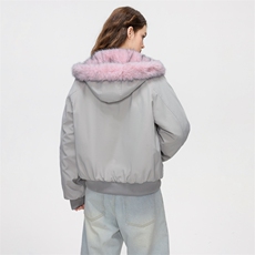 美式复古毛领连帽棉衣男女冬季潮牌座山雕高级感外套MY2524-P95，男装棉衣，星座610（原A335）