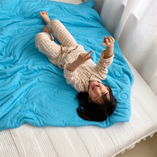 新款-有机棉花糖果色童被，被套/被芯，一起卖家纺