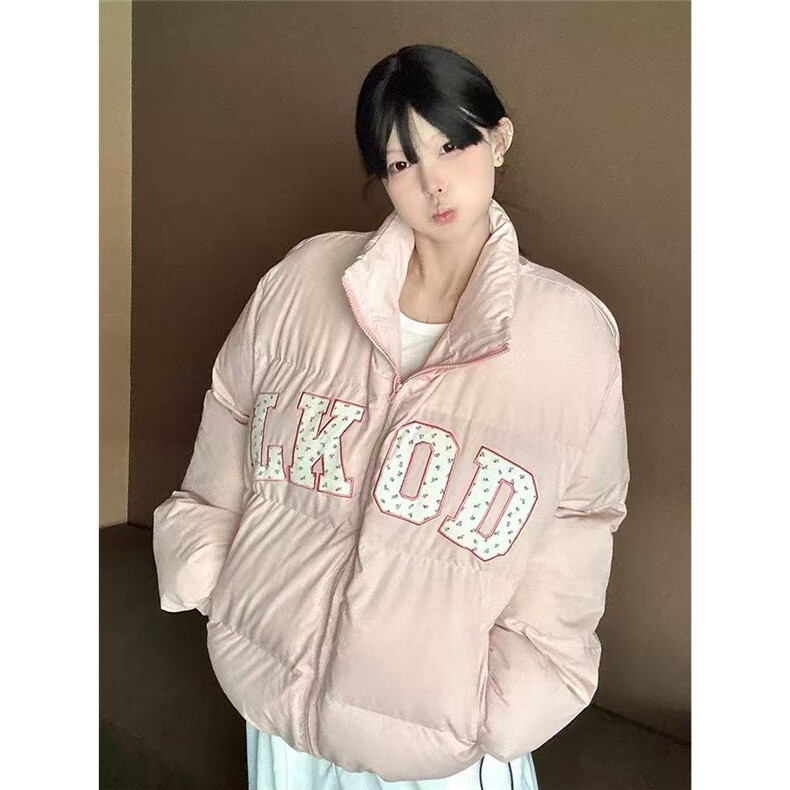 秋冬新款加厚棉服情侣2025日系百搭休闲女装甜美美式外套夹克,男装夹克,星座506A