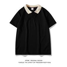 S76-P28时尚新款纯色ins男2023POLO衫文艺夏季潮短袖，男装Polo衫，电商B323A