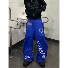 美式街头做旧磨破牛仔裤女设计感宽松直筒拖地长裤新款新款气质，男装牛仔裤，星座506A