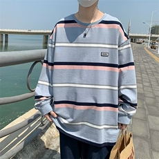 2023宽松型卫衣ins休闲潮流套头春秋男圆领t恤百搭潮WB019-P23，男装卫衣，星座412-2