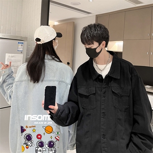 牛仔夹克男大码牛仔外套男茄克 NJ77228-P60加绒款-P75图片