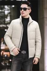 2025新款冬季短款90绒子白鸭绒羽绒服外套中年男装加厚羽绒服夹克，男装夹克，钱塘723