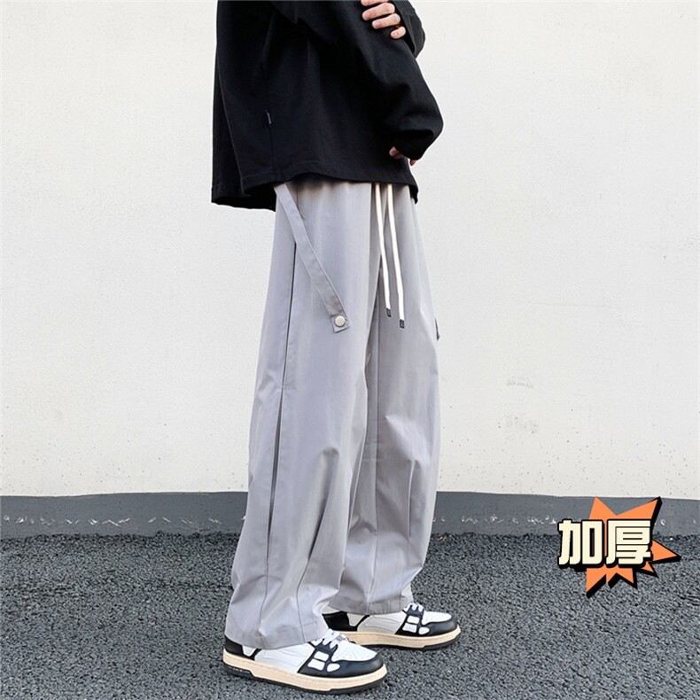 秋季新款美式ins机能高街男裤子冲锋裤直筒工装裤3613加厚-P53,男装工装外套,电商C305A