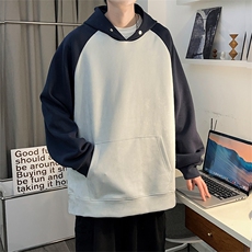 M-6XL380克秋季新款大码插色连帽套头卫衣109-W23617-P55，男装卫衣，星座109-1