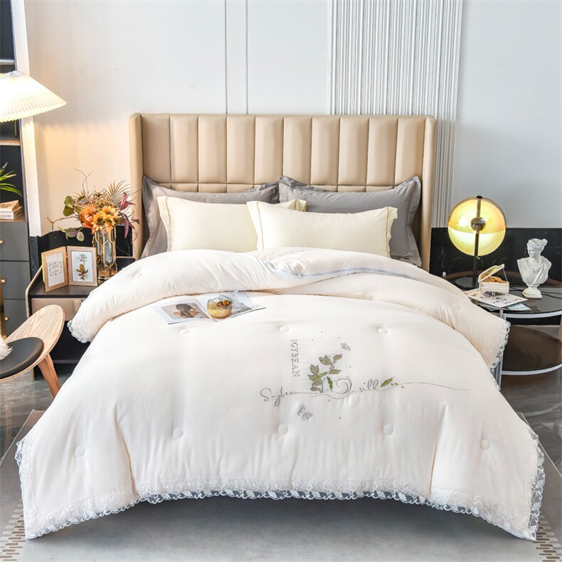 新款冬被二合一子母被加厚-水洗大豆子母被，被套/被芯，一起卖家纺