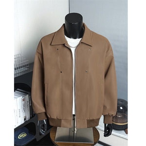 铆钉解构机车皮衣外套男款春秋季美式复古夹克25XJ55263特批75图片