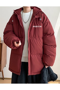棉衣男冬季新款港风宽松连帽青少年棉服MF180-P69(现货)图片
