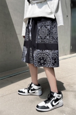 印花短裤宽松夏季男士5分冰丝沙滩宽松休闲裤A125-6610-P25，男装牛仔裤，电商A125