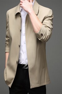 BH2126钱塘2020-2中老年男士翻领商务休闲夹克中长款主推外套P120图片